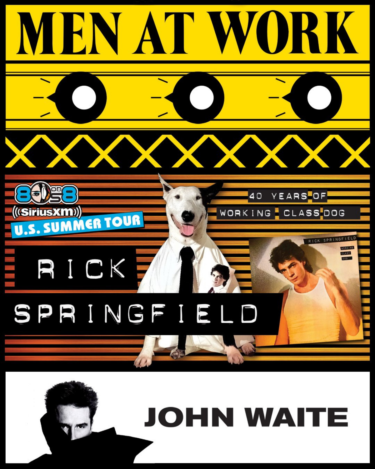 Men At Work, Rick Springfield, & John Waite Summer Tour