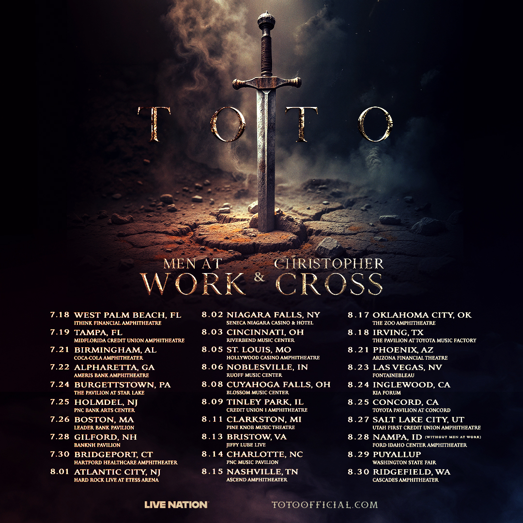 Men At Work Announces 2025 Tour With TOTO & Christopher Cross
