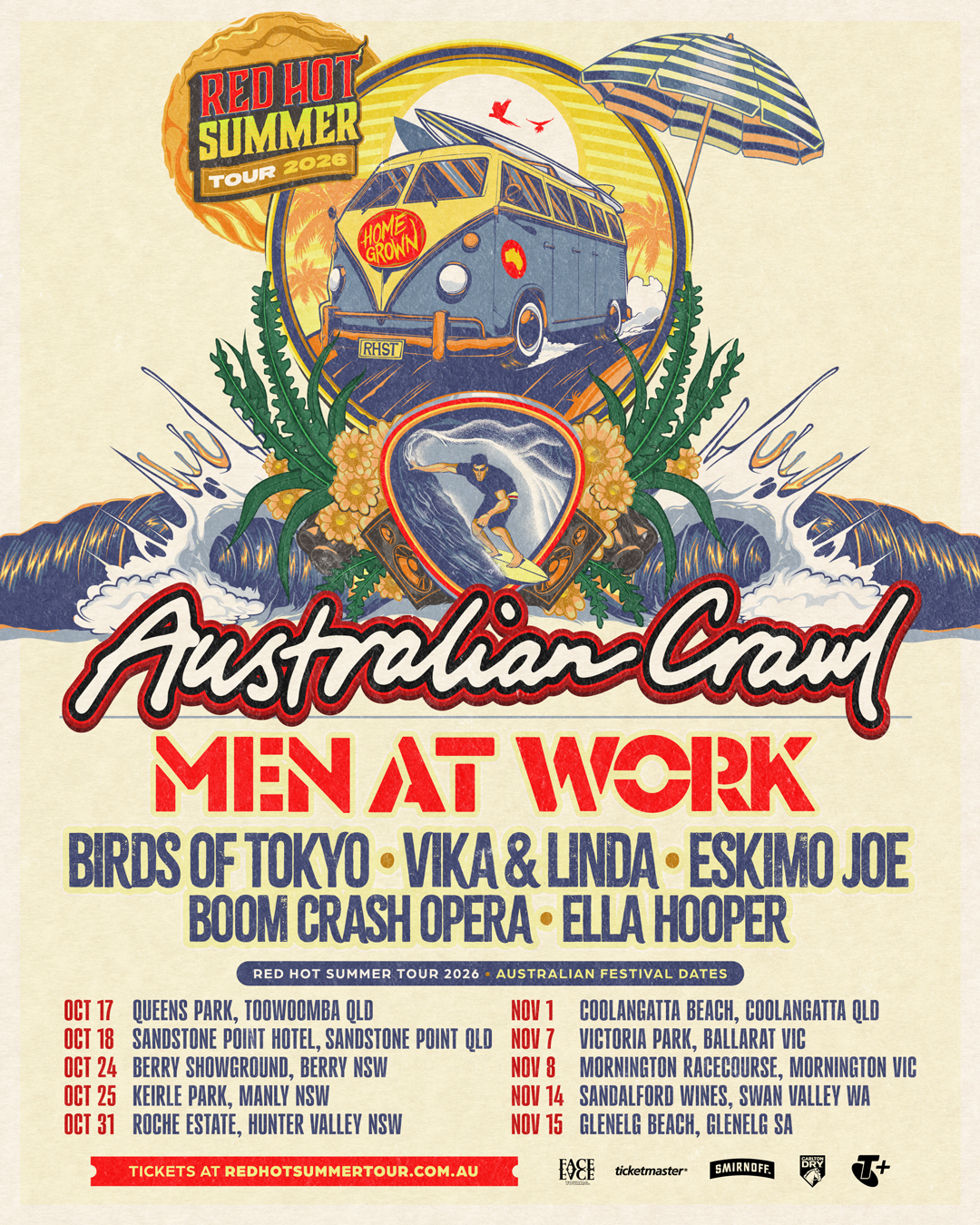 Men At Work Returns To Australia For Red Hot Summer